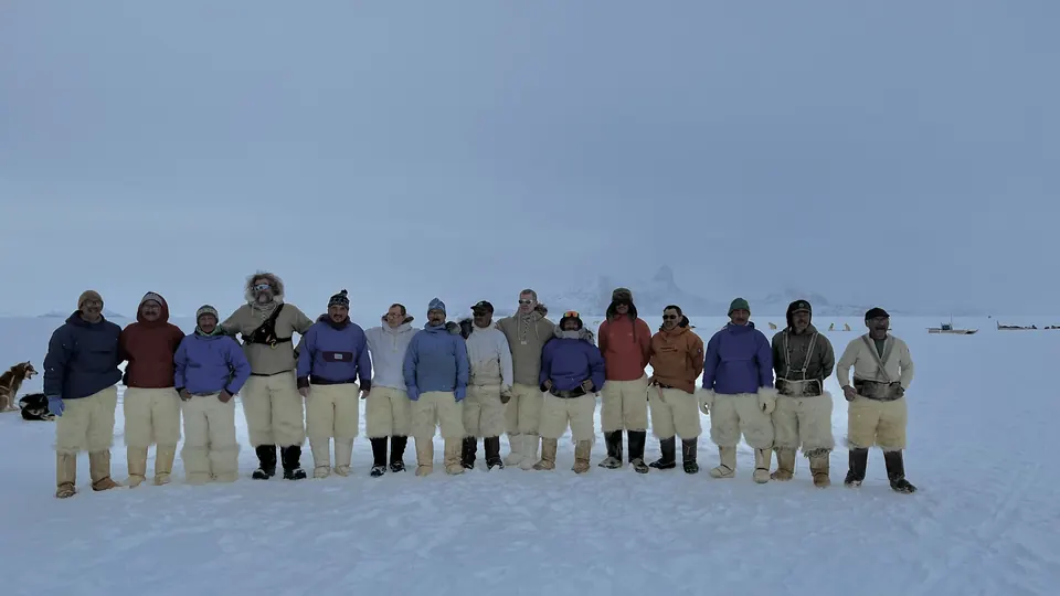 The hunter network in the field, North Greenland.